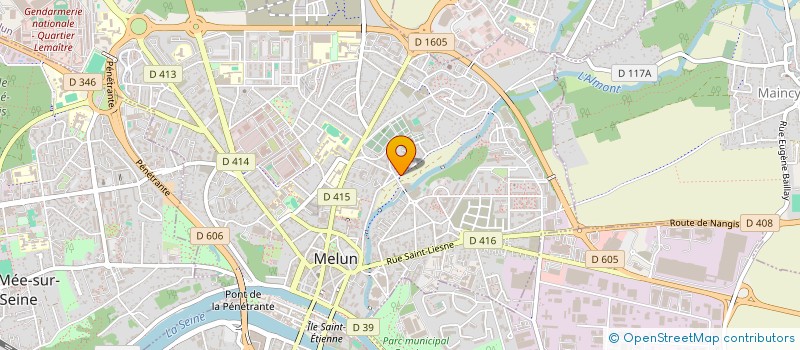 localisation de l'entreprise ARECOM à MELUN