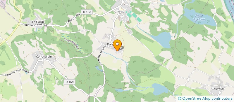 localisation de l'entreprise ARECPA  CREYS-MEPIEU