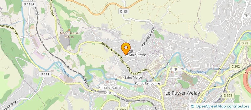 localisation de l'entreprise ARED  ESPALY-SAINT-MARCEL