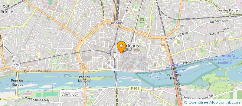 localisation de l'entreprise ARED POUPART à ORLEANS