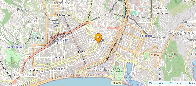 localisation de l'entreprise AREDAC à NICE