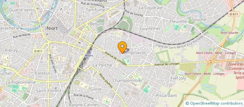 localisation de l'entreprise AREDATI  NIORT