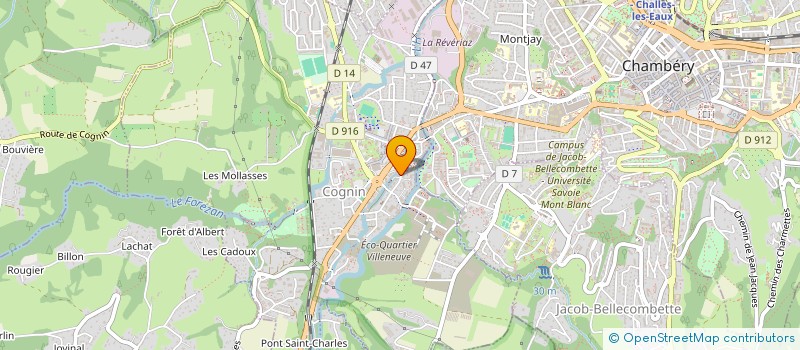 localisation de l'entreprise AREDECO à COGNIN