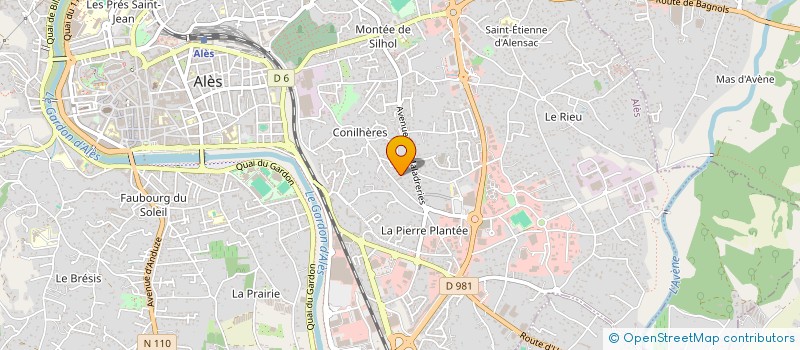 localisation de l'entreprise AREDEM à ALES