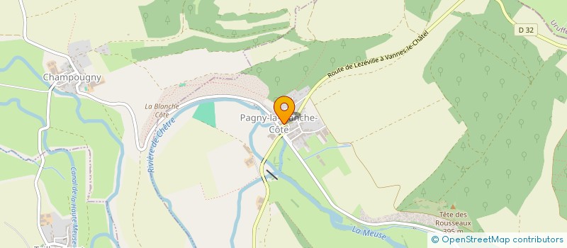 localisation de l'entreprise AREEBA à PAGNY-LA-BLANCHE-COTE