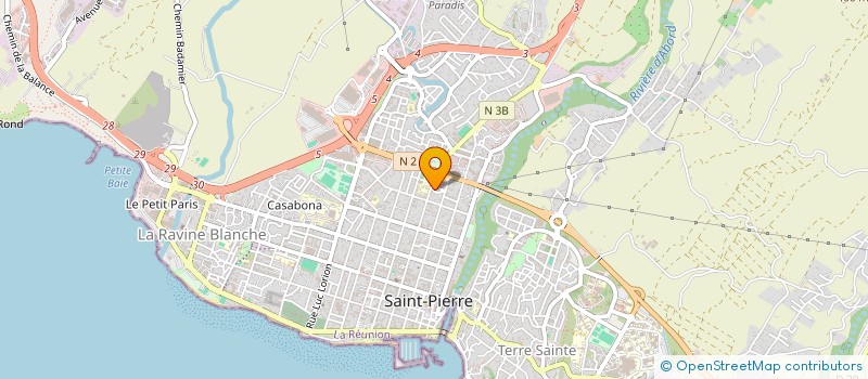 localisation de l'entreprise AREFIP à SAINT-PIERRE