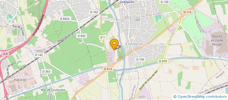 localisation de l'entreprise AREGA à CODOGNAN