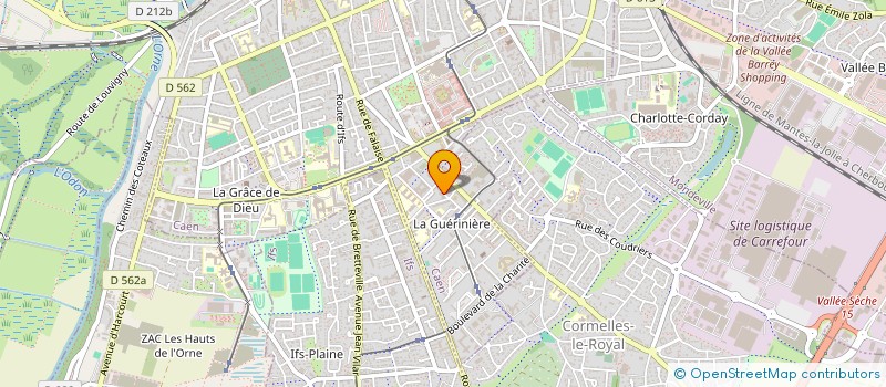 localisation de l'entreprise AREHA ENR à CAEN