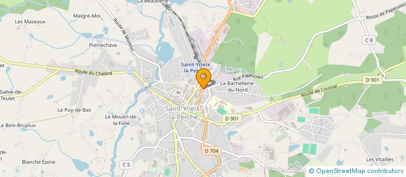 localisation de l'entreprise AREHOME à SAINT-YRIEIX-LA-PERCHE