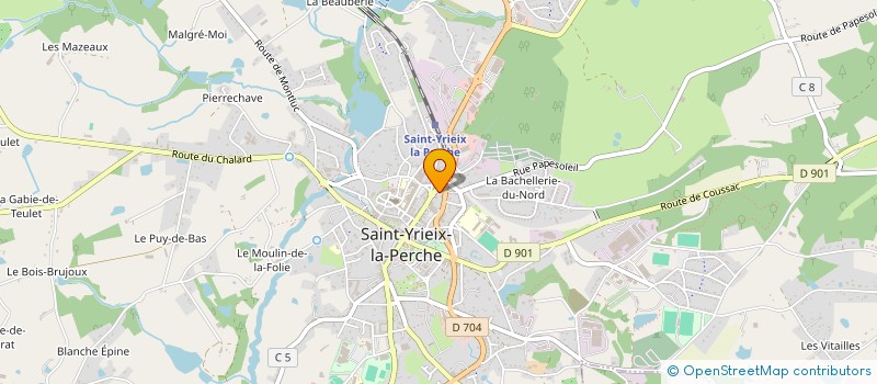 localisation de l'entreprise AREHOME  SAINT-YRIEIX-LA-PERCHE