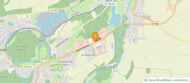 localisation de l'entreprise AREKA à ANET