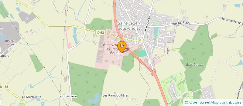 localisation de l'entreprise AREKA SERVICES à CHOLET