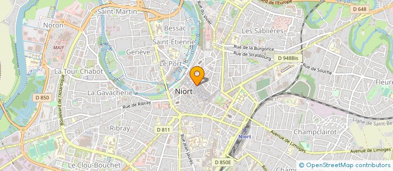 localisation de l'entreprise AREL à NIORT