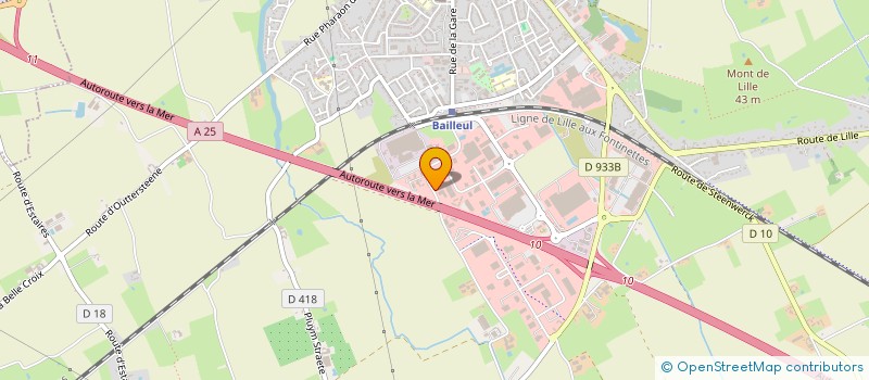 localisation de l'entreprise AREL à BAILLEUL