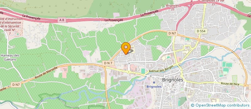 localisation de l'entreprise ARELAE à BRIGNOLES