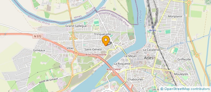 localisation de l'entreprise ARELATE à ARLES