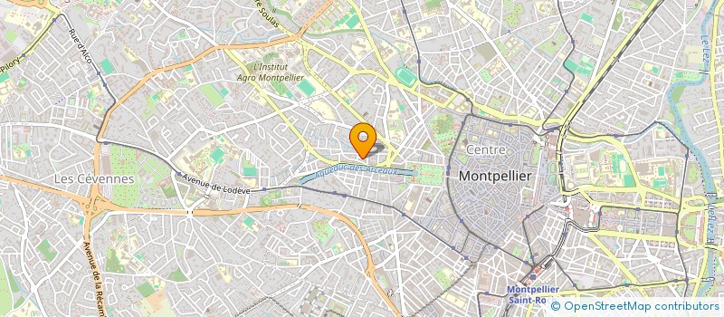 localisation de l'entreprise ARELATE à MONTPELLIER