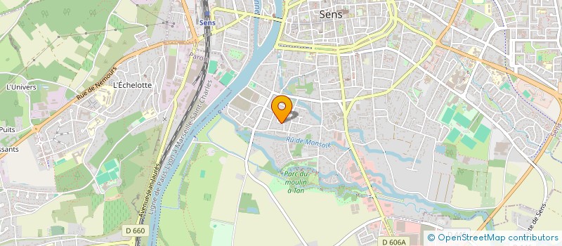 localisation de l'entreprise ARELEC 89 à SENS