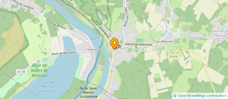 localisation de l'entreprise ARELEC  VETHEUIL