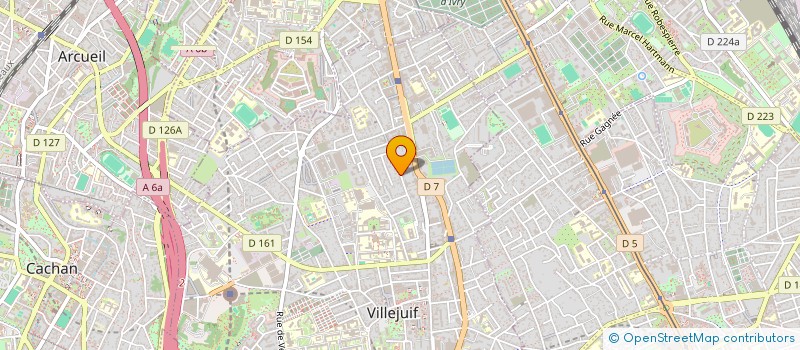 localisation de l'entreprise ARELINE à VILLEJUIF