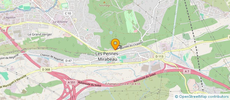 localisation de l'entreprise ARELMA à LES PENNES-MIRABEAU