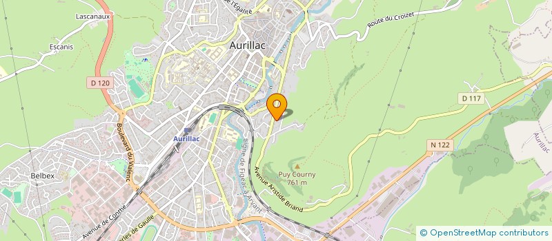 localisation de l'entreprise ARELO à AURILLAC