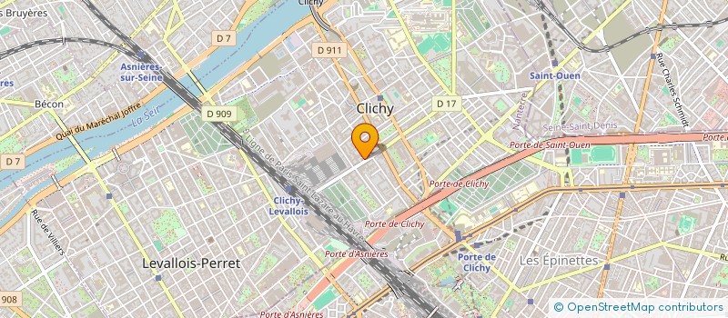 localisation de l'entreprise AREM à CLICHY
