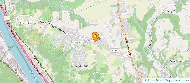 localisation de l'entreprise AREM  SEYSSUEL