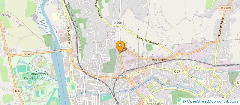 localisation de l'entreprise AREM SERVICES à SAINT-POURCAIN-SUR-SIOULE