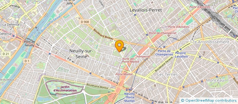 localisation de l'entreprise AREM4 à NEUILLY-SUR-SEINE