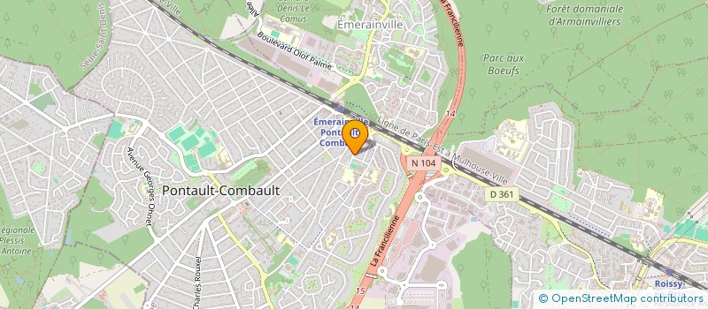 localisation de l'entreprise AREMA  PONTAULT-COMBAULT