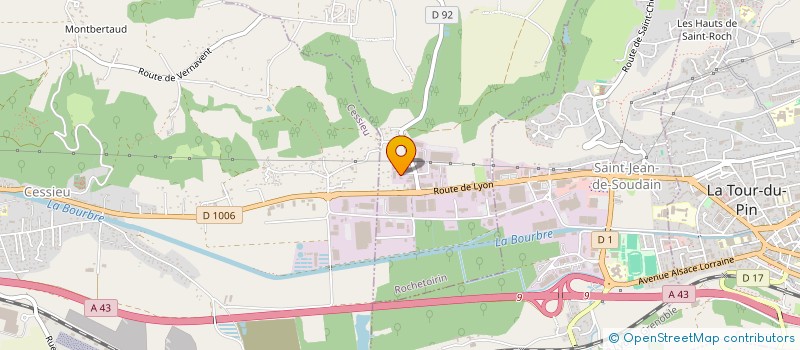 localisation de l'entreprise AREMA  ROCHETOIRIN