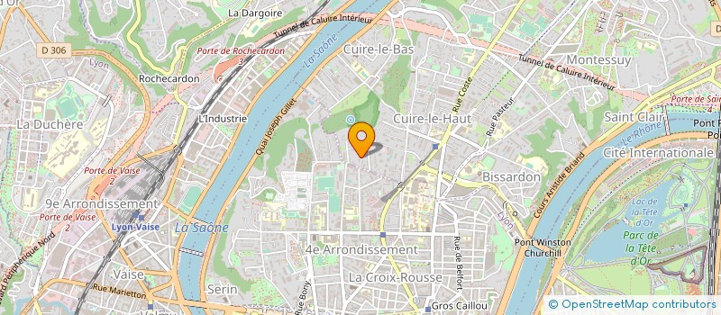 localisation de l'entreprise AREMAC-POLYMER à CALUIRE-ET-CUIRE