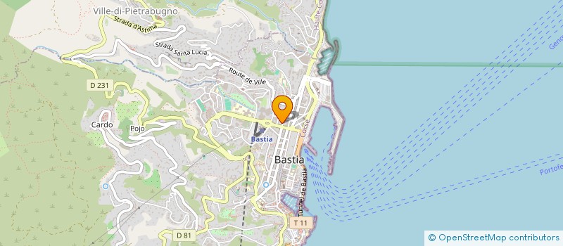 localisation de l'entreprise AREN 2B à BASTIA