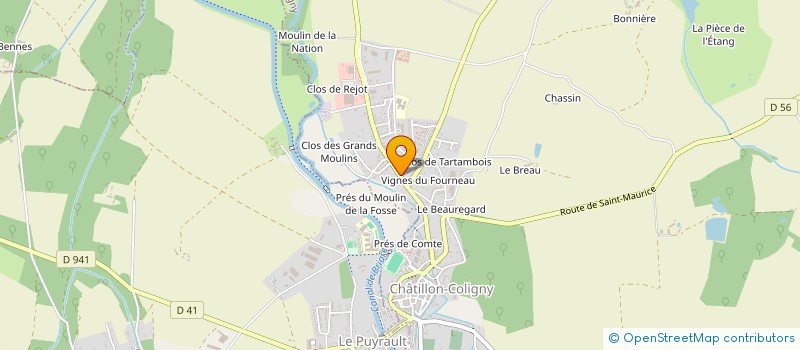 localisation de l'entreprise AREN à CHATILLON-COLIGNY