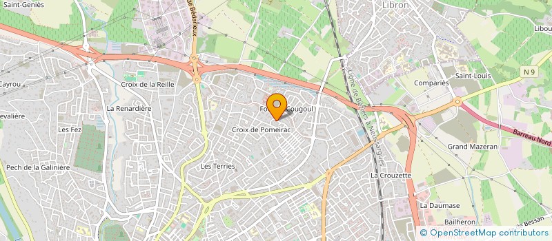 localisation de l'entreprise AREN  BEZIERS