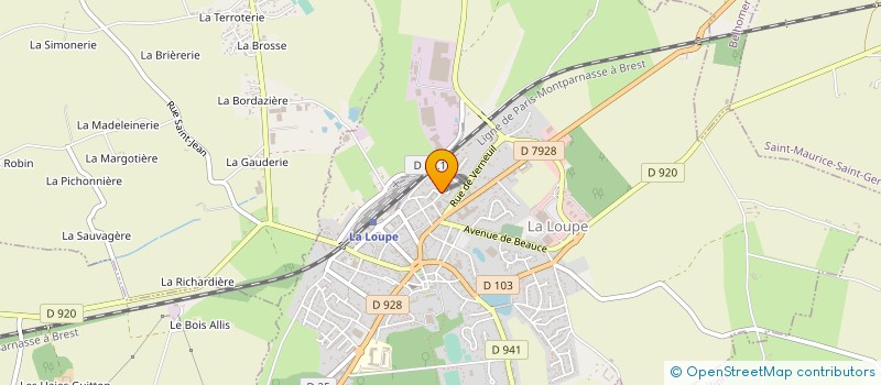localisation de l'entreprise AREN28 (ASSOCIATION DES REEDUCATEURS DE L'EDUCATION NATIONALE D'EURE-ET-LOIR) à LA LOUPE
