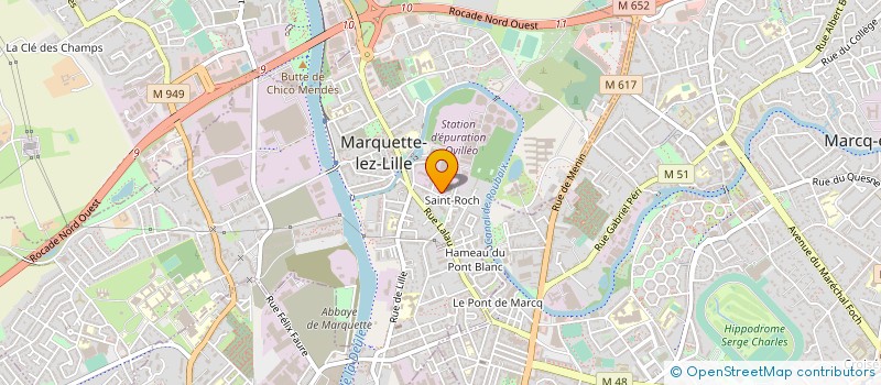 localisation de l'entreprise ARENA à MARQUETTE-LEZ-LILLE