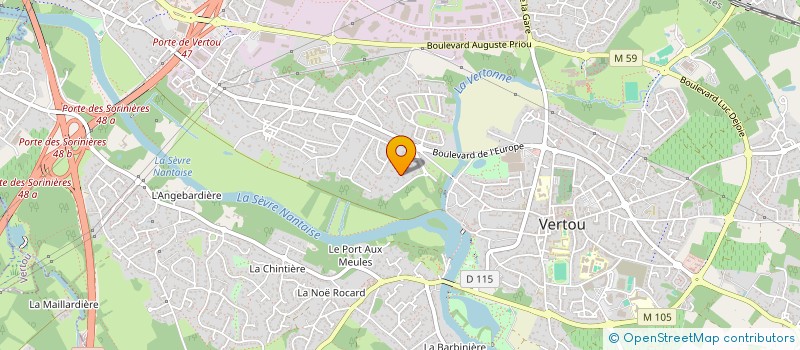 localisation de l'entreprise ARENA à VERTOU