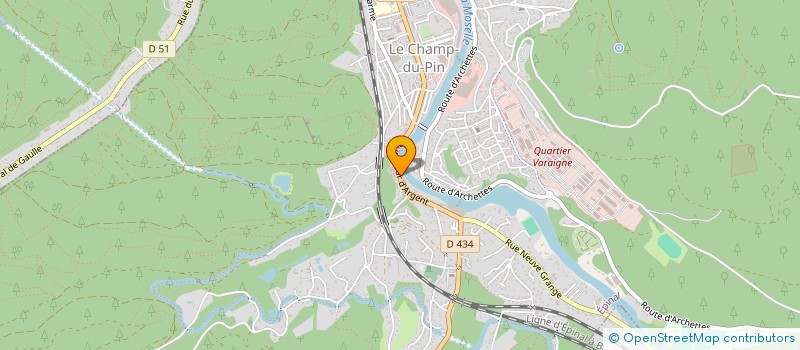 localisation de l'entreprise ARENA  EPINAL