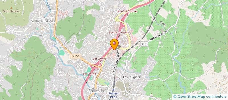 localisation de l'entreprise ARENA à SOLLIES-PONT