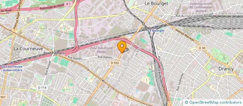 localisation de l'entreprise ARENA à LA COURNEUVE
