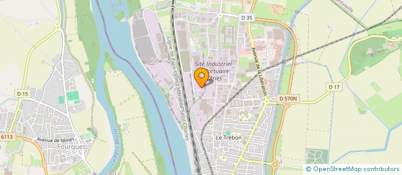 localisation de l'entreprise ARENA  ARLES