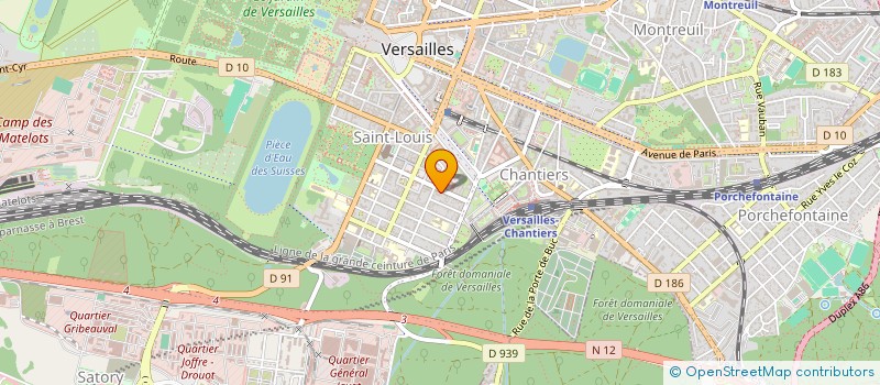 localisation de l'entreprise ARENA AVOCAT à VERSAILLES
