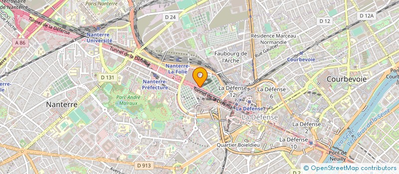 localisation de l'entreprise ARENA CONCEPT à NANTERRE
