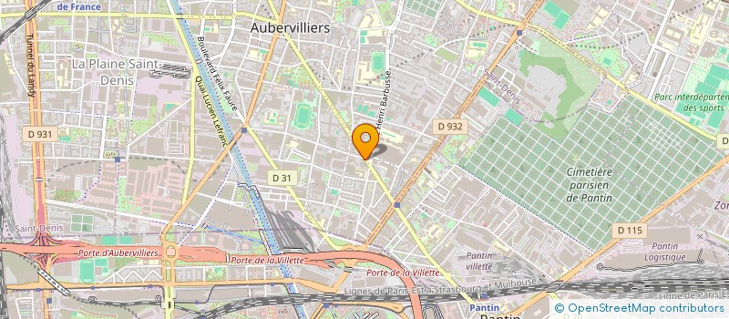 localisation de l'entreprise ARENA EXOTIQUE à AUBERVILLIERS