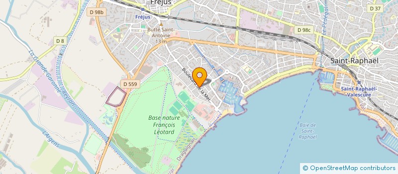 localisation de l'entreprise ARENA EXPERTISE COMPTABLE à FREJUS