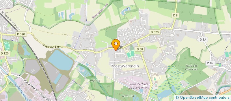 localisation de l'entreprise ARENA GYM  ROOST-WARENDIN