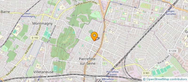 localisation de l'entreprise ARENA HOLDING à PIERREFITTE-SUR-SEINE