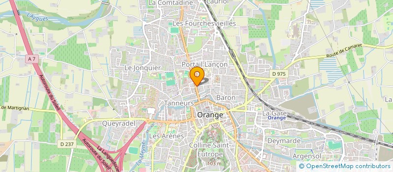 localisation de l'entreprise ARENA JEUX à ORANGE